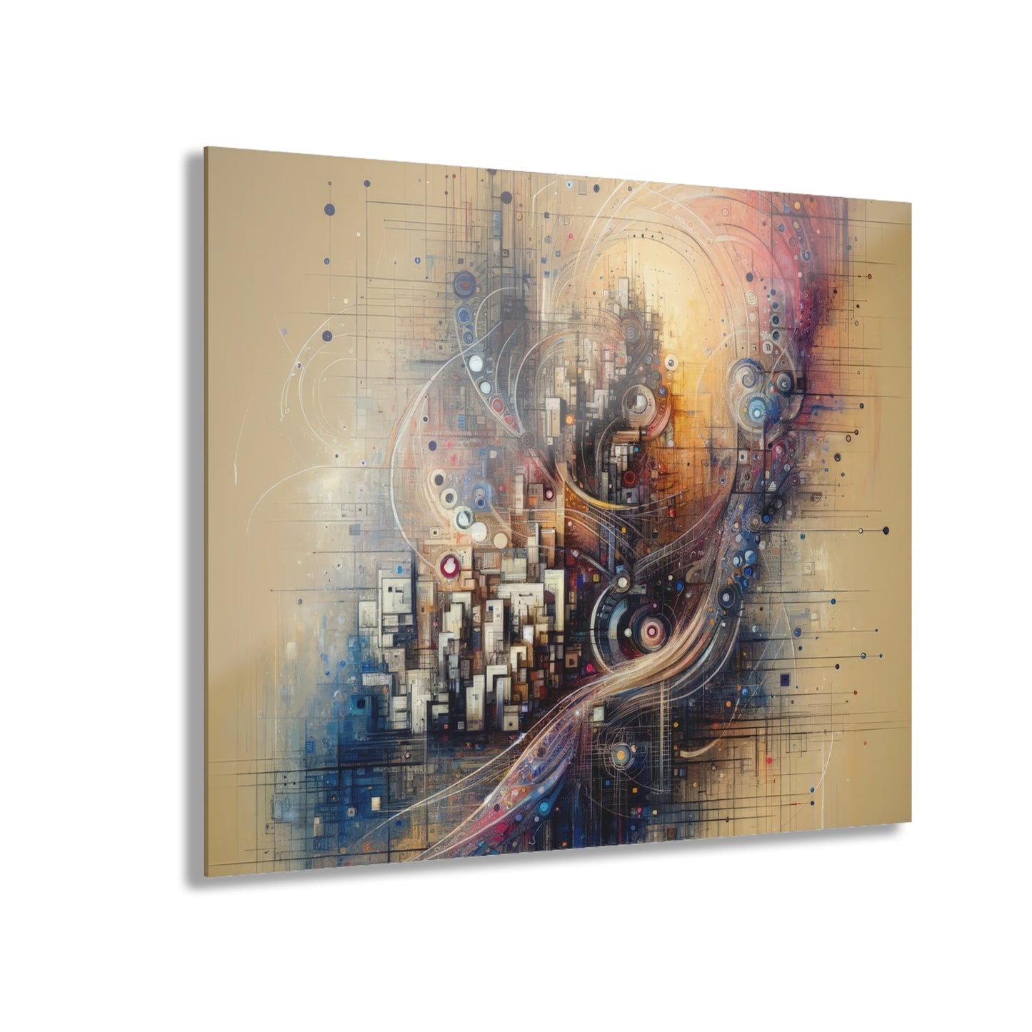 Digital Rhythmic Architecture Acrylic Prints (French Cleat Hanging) - ATUH.ART