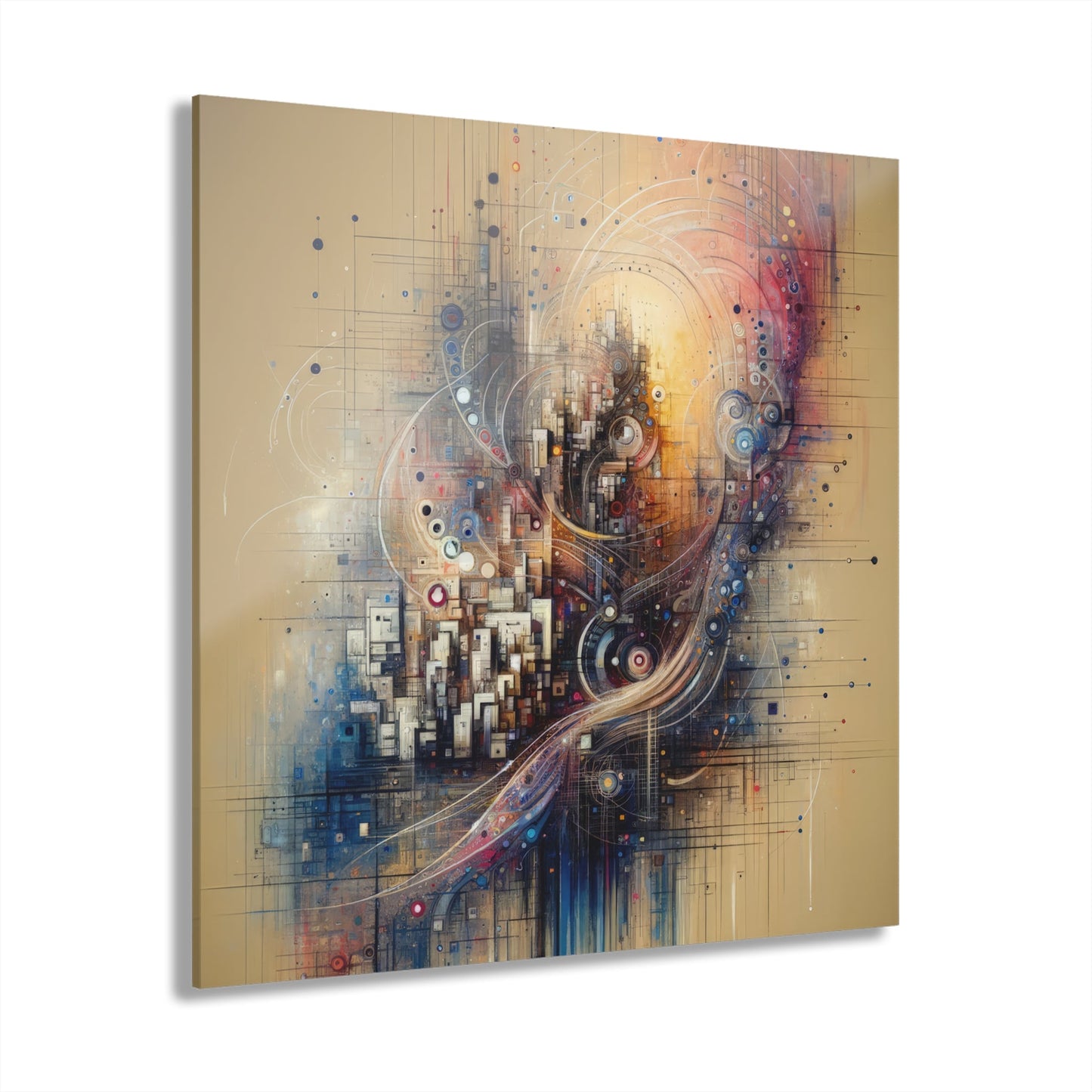 Digital Rhythmic Architecture Acrylic Prints (French Cleat Hanging) - ATUH.ART