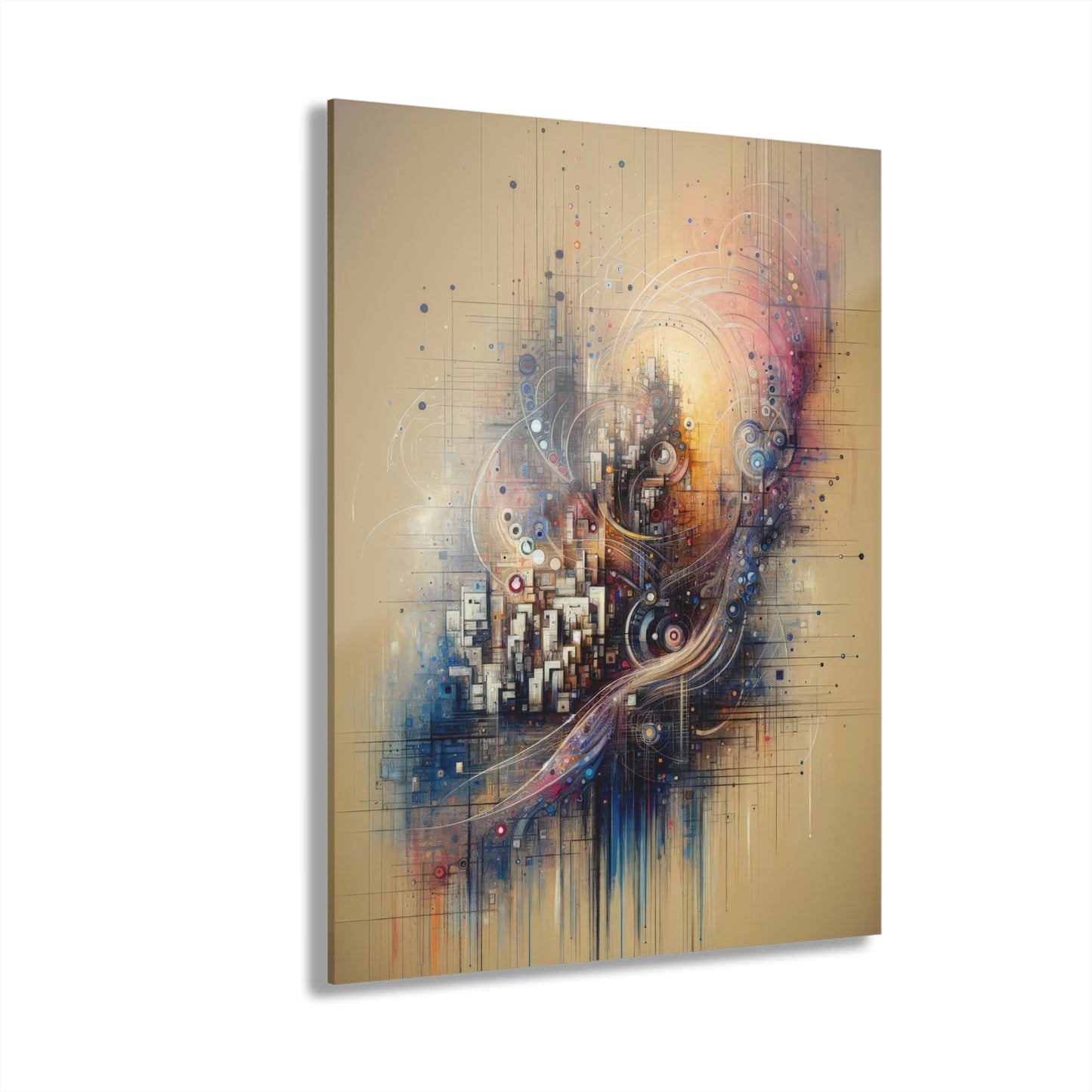 Digital Rhythmic Architecture Acrylic Prints (French Cleat Hanging) - ATUH.ART