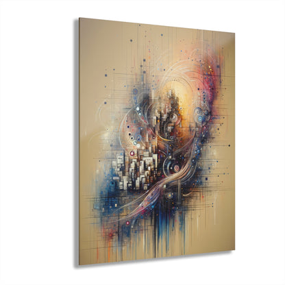 Digital Rhythmic Architecture Acrylic Prints (French Cleat Hanging) - ATUH.ART