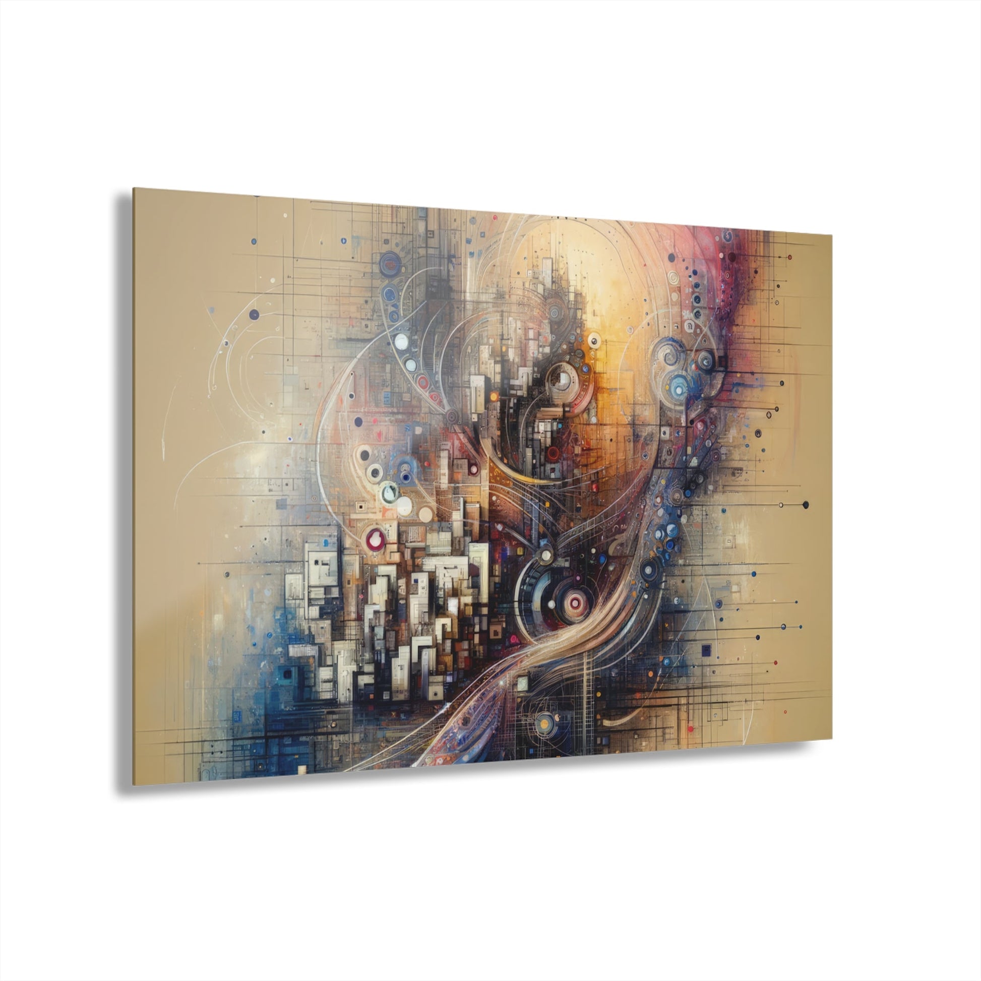 Digital Rhythmic Architecture Acrylic Prints (French Cleat Hanging) - ATUH.ART