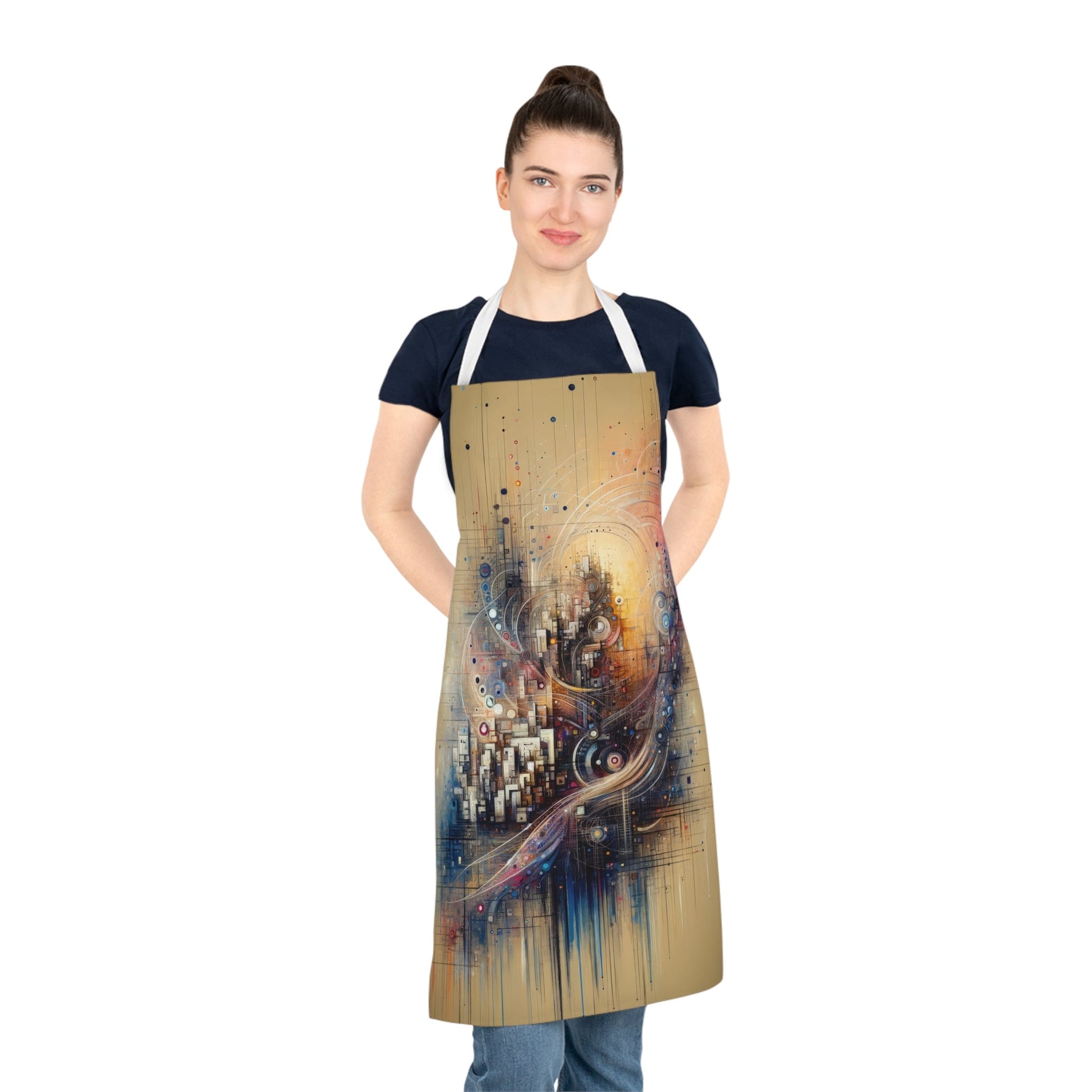 Digital Rhythmic Architecture Adult Apron (AOP) - ATUH.ART