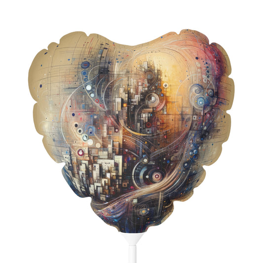 Digital Rhythmic Architecture Balloon (Round and Heart-shaped), 11" - ATUH.ART