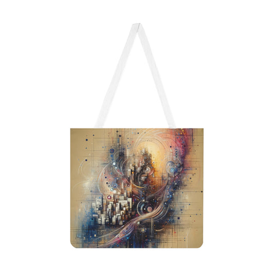 Digital Rhythmic Architecture Shoulder Tote Bag (AOP) - ATUH.ART