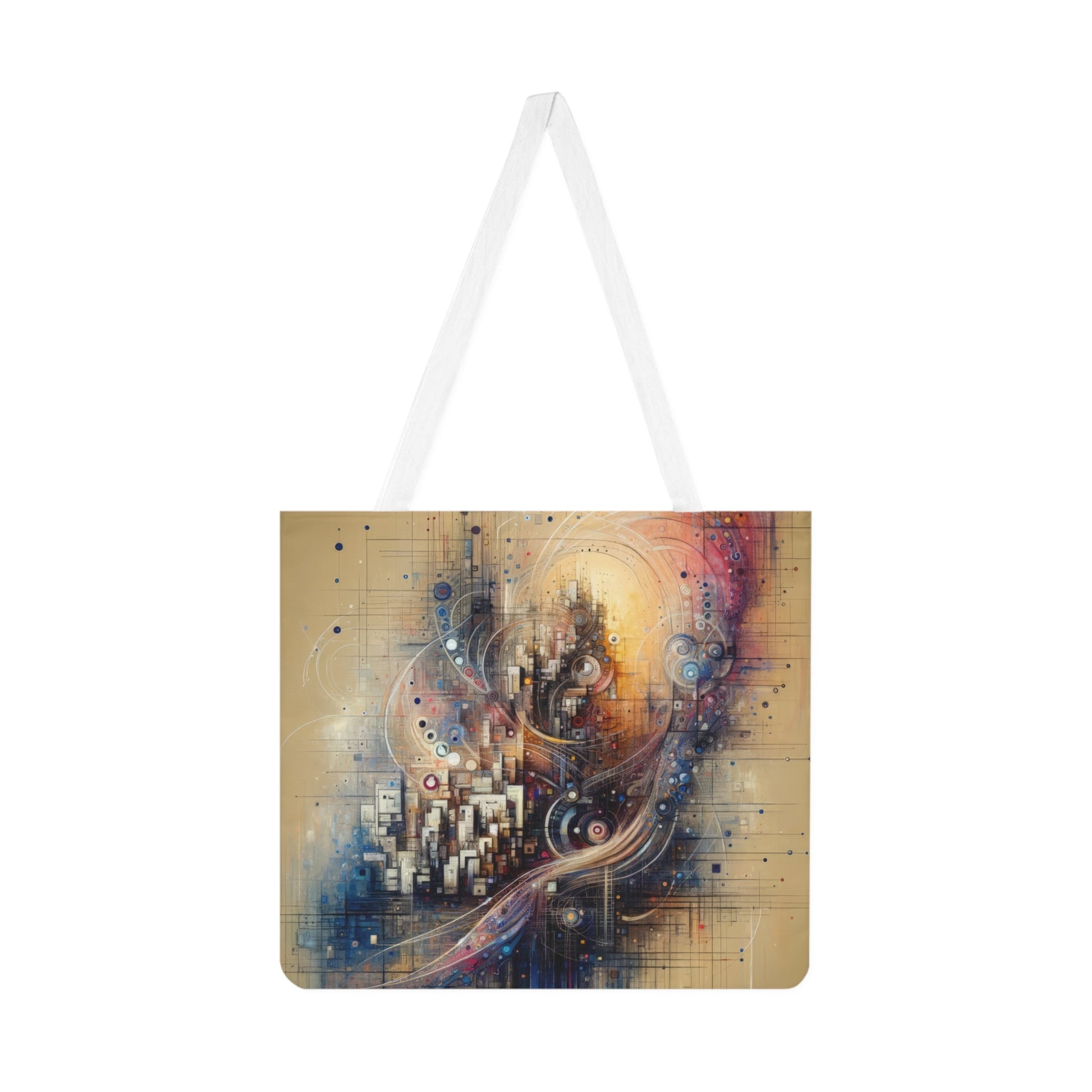 Digital Rhythmic Architecture Shoulder Tote Bag (AOP) - ATUH.ART