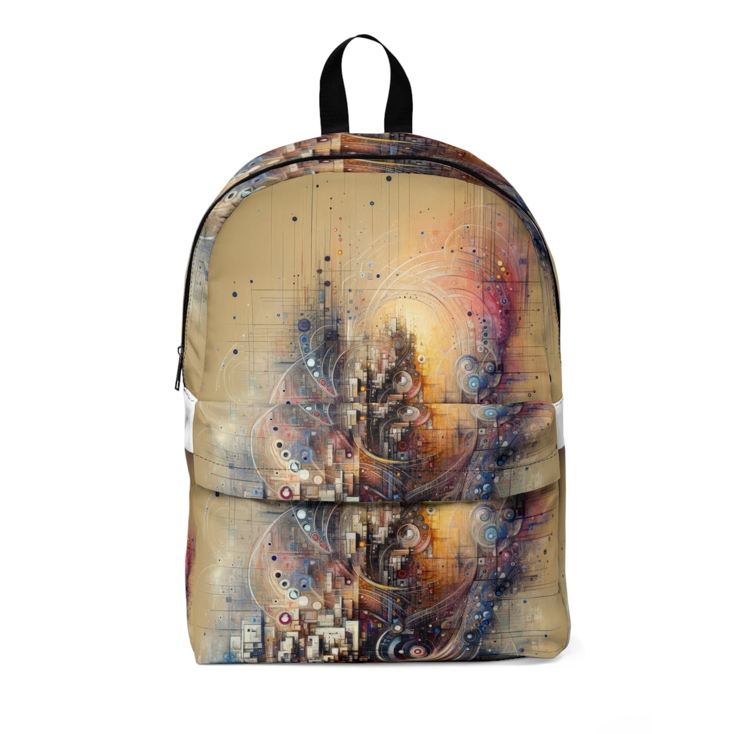 Digital Rhythmic Architecture Unisex Classic Backpack - ATUH.ART