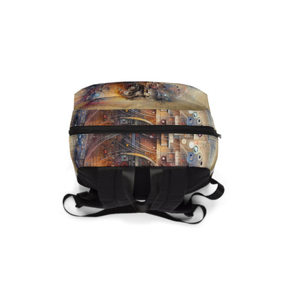 Digital Rhythmic Architecture Unisex Classic Backpack - ATUH.ART