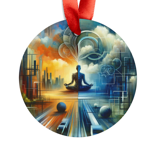 Digital Spiritual Journey Acrylic Ornament with Ribbon - ATUH.ART