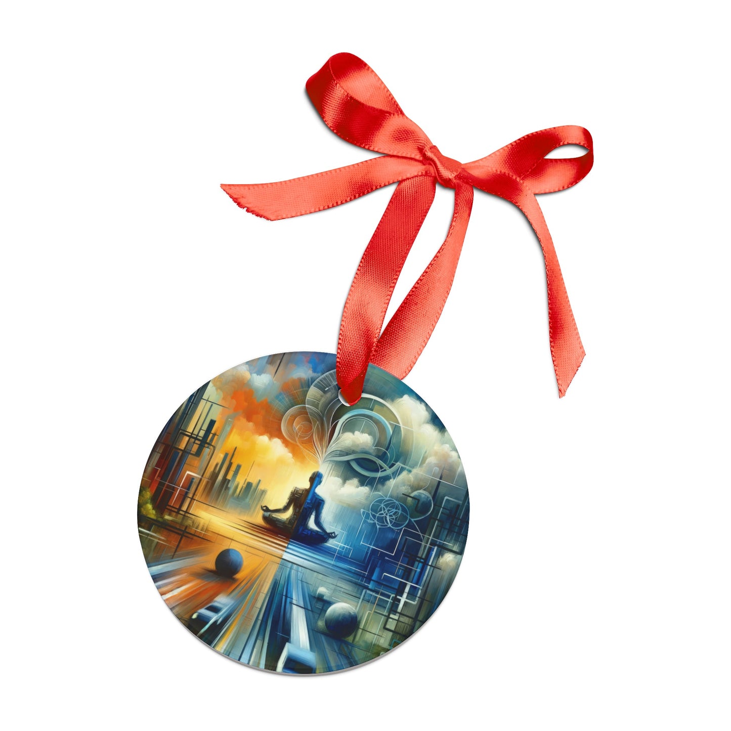 Digital Spiritual Journey Acrylic Ornament with Ribbon - ATUH.ART