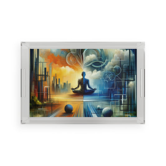 Digital Spiritual Journey Acrylic Serving Tray - ATUH.ART
