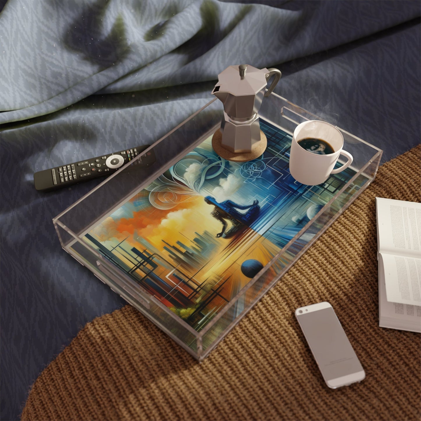 Digital Spiritual Journey Acrylic Serving Tray - ATUH.ART