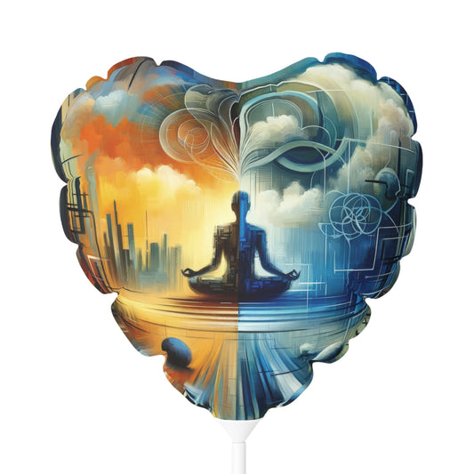Digital Spiritual Journey Balloon (Round and Heart-shaped), 11" - ATUH.ART