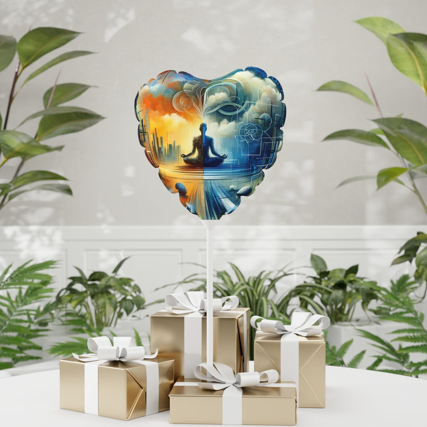 Digital Spiritual Journey Balloon (Round and Heart-shaped), 11" - ATUH.ART