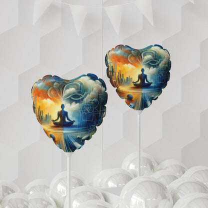 Digital Spiritual Journey Balloon (Round and Heart-shaped), 11" - ATUH.ART