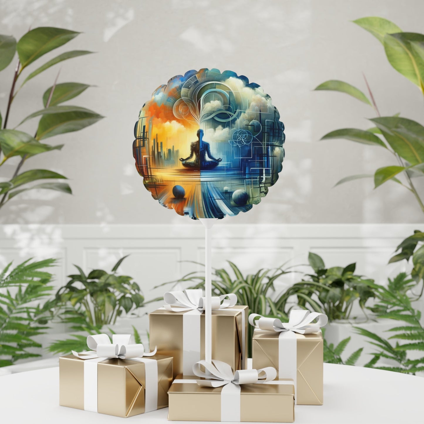 Digital Spiritual Journey Balloon (Round and Heart-shaped), 11" - ATUH.ART