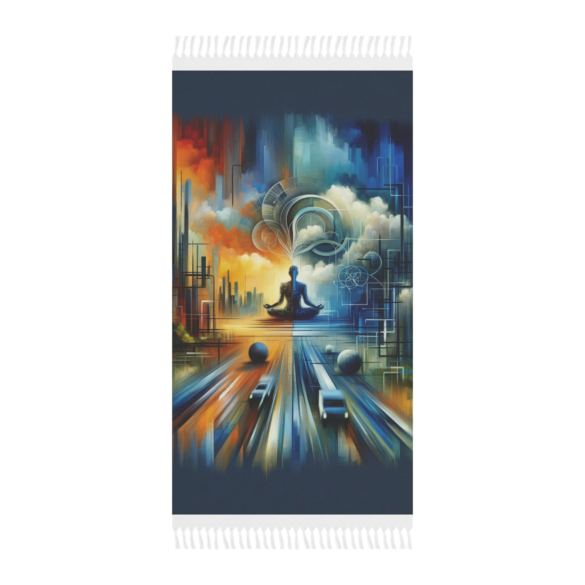 Digital Spiritual Journey Boho Beach Cloth - ATUH.ART