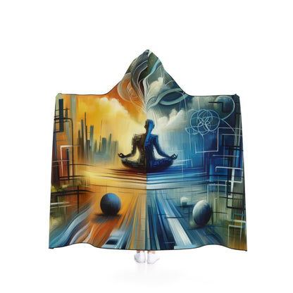 Digital Spiritual Journey Hooded Blanket - ATUH.ART