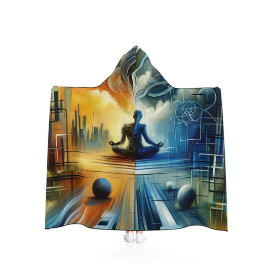 Digital Spiritual Journey Hooded Blanket - ATUH.ART