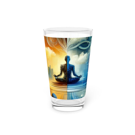 Digital Spiritual Journey Pint Glass, 16oz - ATUH.ART