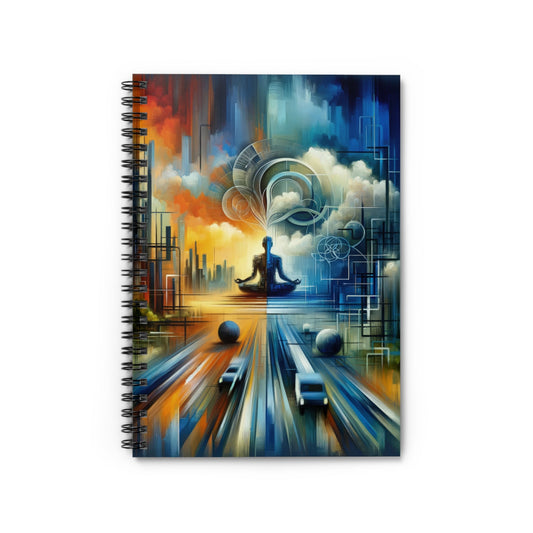 Digital Spiritual Journey Spiral Notebook - Ruled Line - ATUH.ART