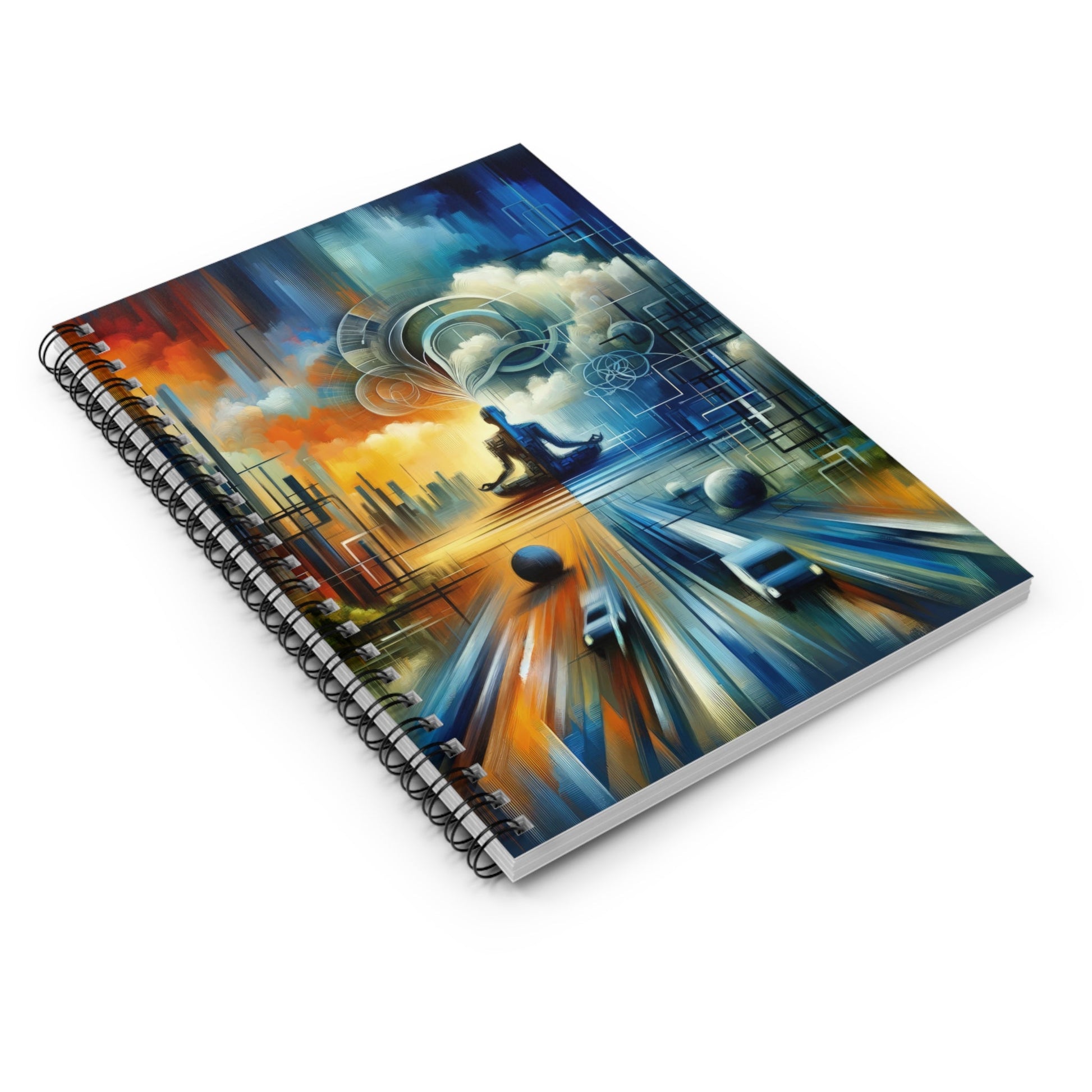 Digital Spiritual Journey Spiral Notebook - Ruled Line - ATUH.ART