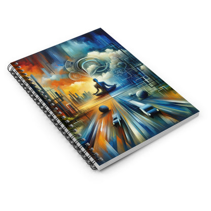 Digital Spiritual Journey Spiral Notebook - Ruled Line - ATUH.ART