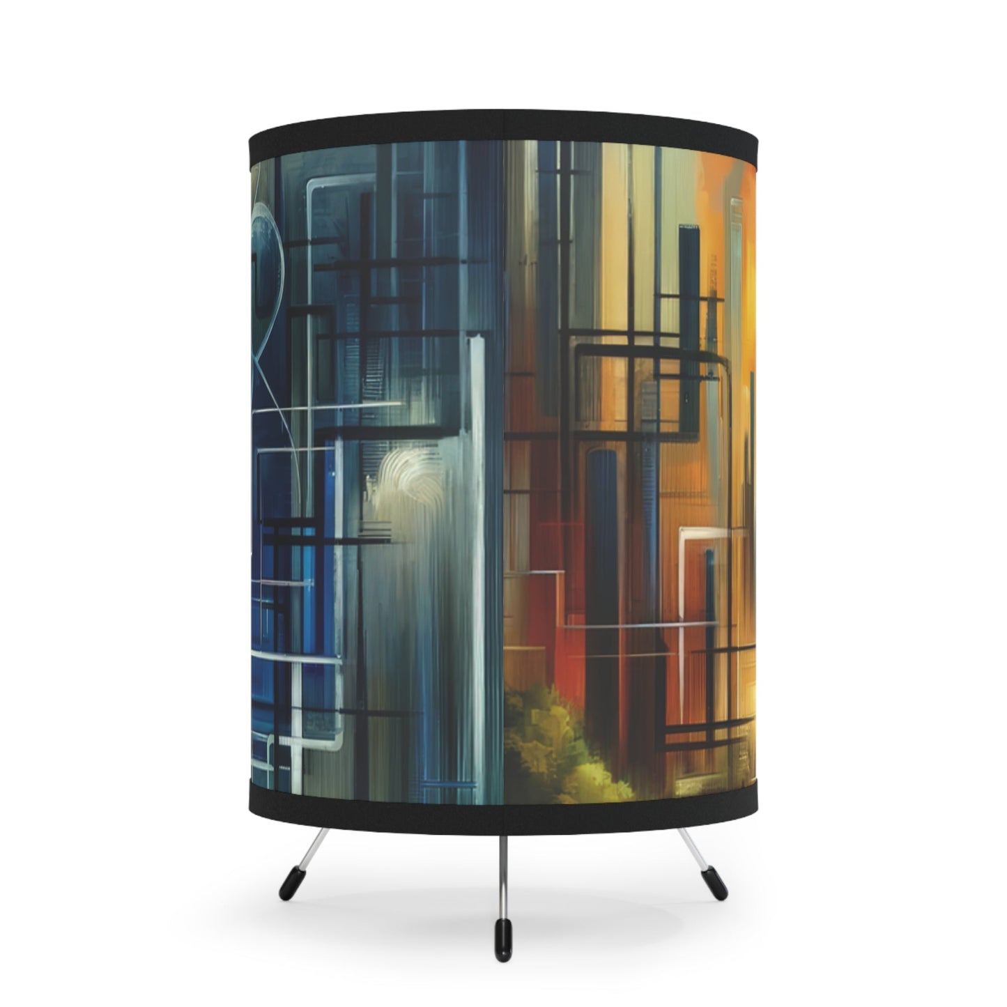 Digital Spiritual Journey Tripod Lamp with High-Res Printed Shade, US\CA plug - ATUH.ART