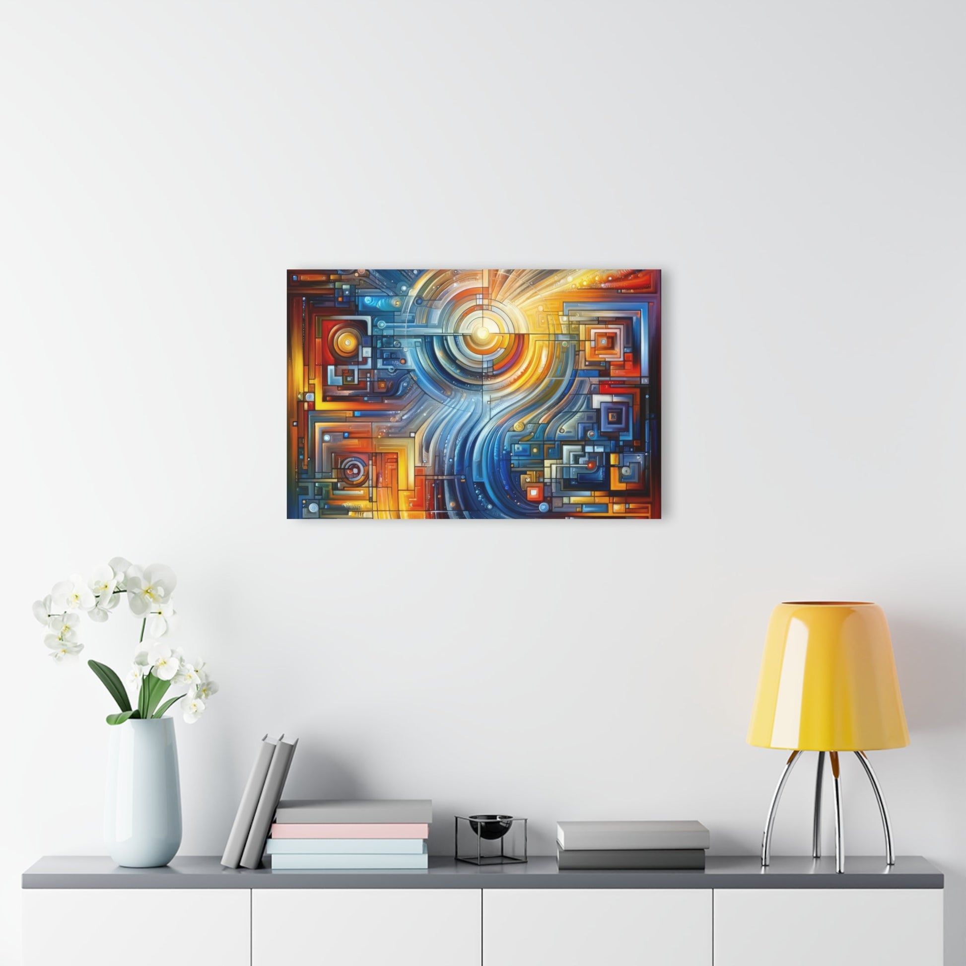 Digital Tachism Connectivity Acrylic Prints (French Cleat Hanging) - ATUH.ART