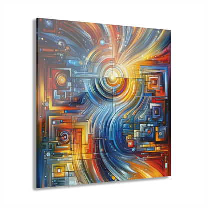 Digital Tachism Connectivity Acrylic Prints (French Cleat Hanging) - ATUH.ART