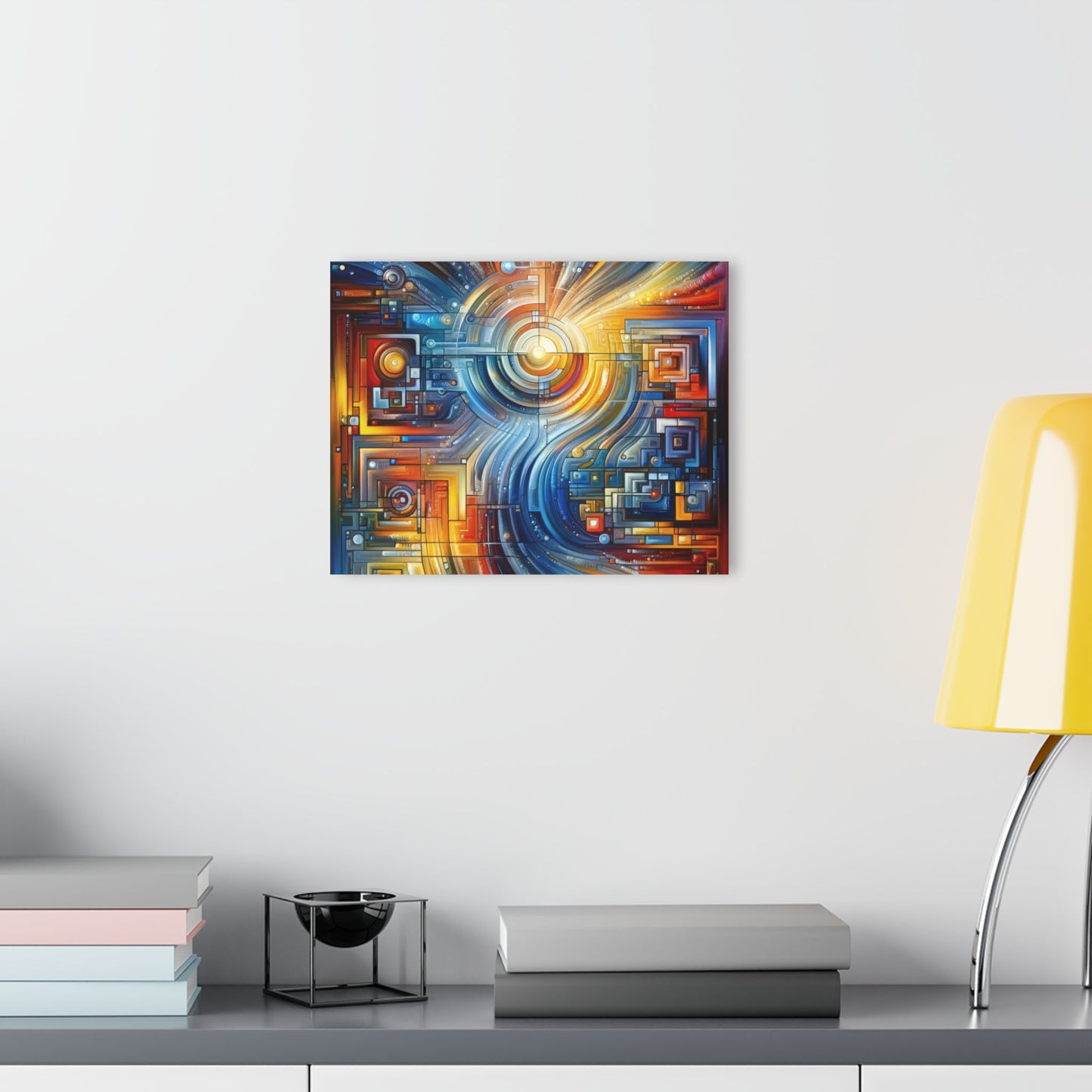 Digital Tachism Connectivity Acrylic Prints (French Cleat Hanging) - ATUH.ART