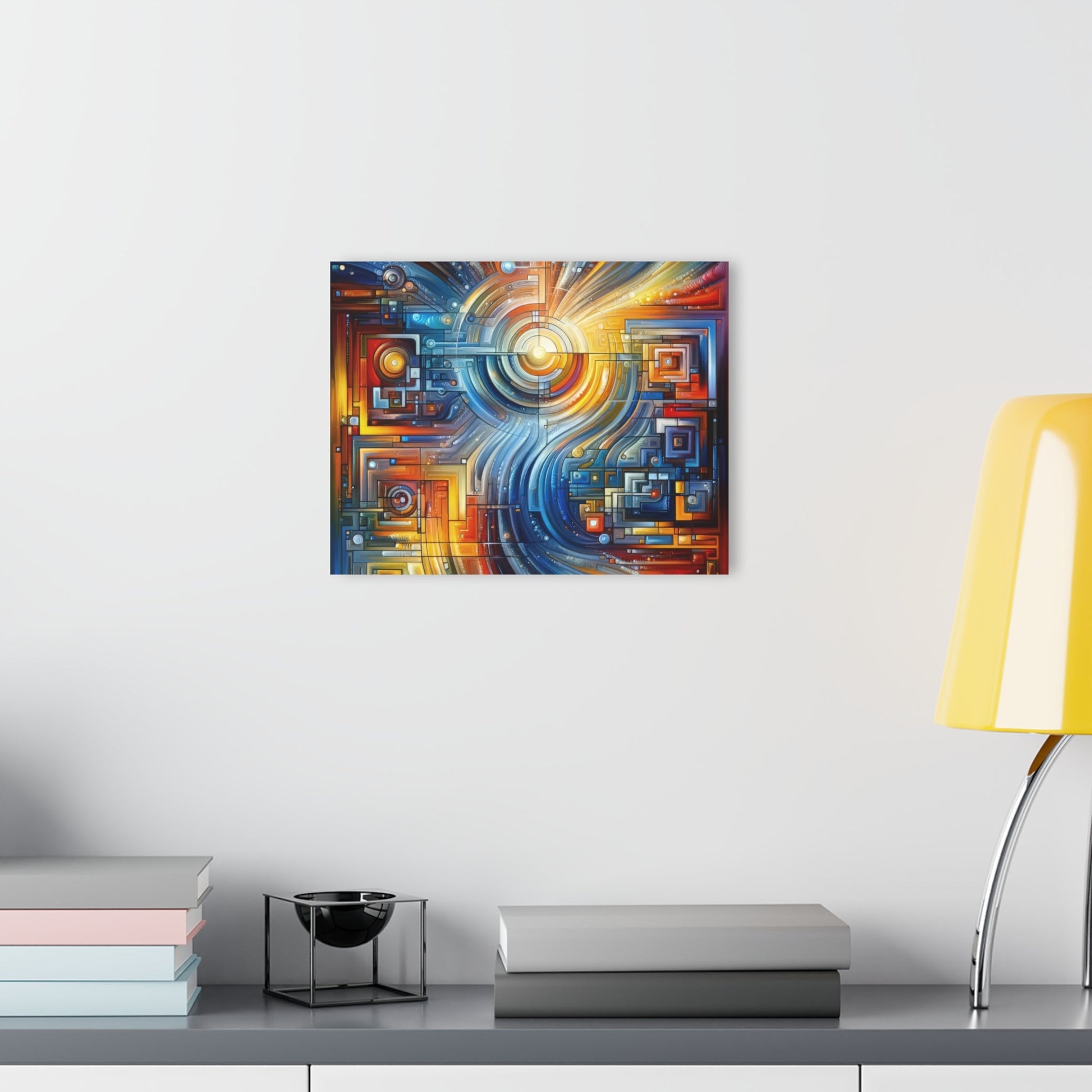 Digital Tachism Connectivity Acrylic Prints (French Cleat Hanging) - ATUH.ART