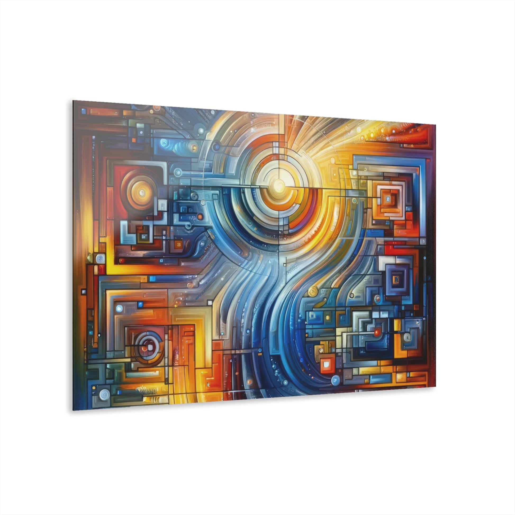 Digital Tachism Connectivity Acrylic Prints (French Cleat Hanging) - ATUH.ART