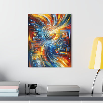 Digital Tachism Connectivity Acrylic Prints (French Cleat Hanging) - ATUH.ART