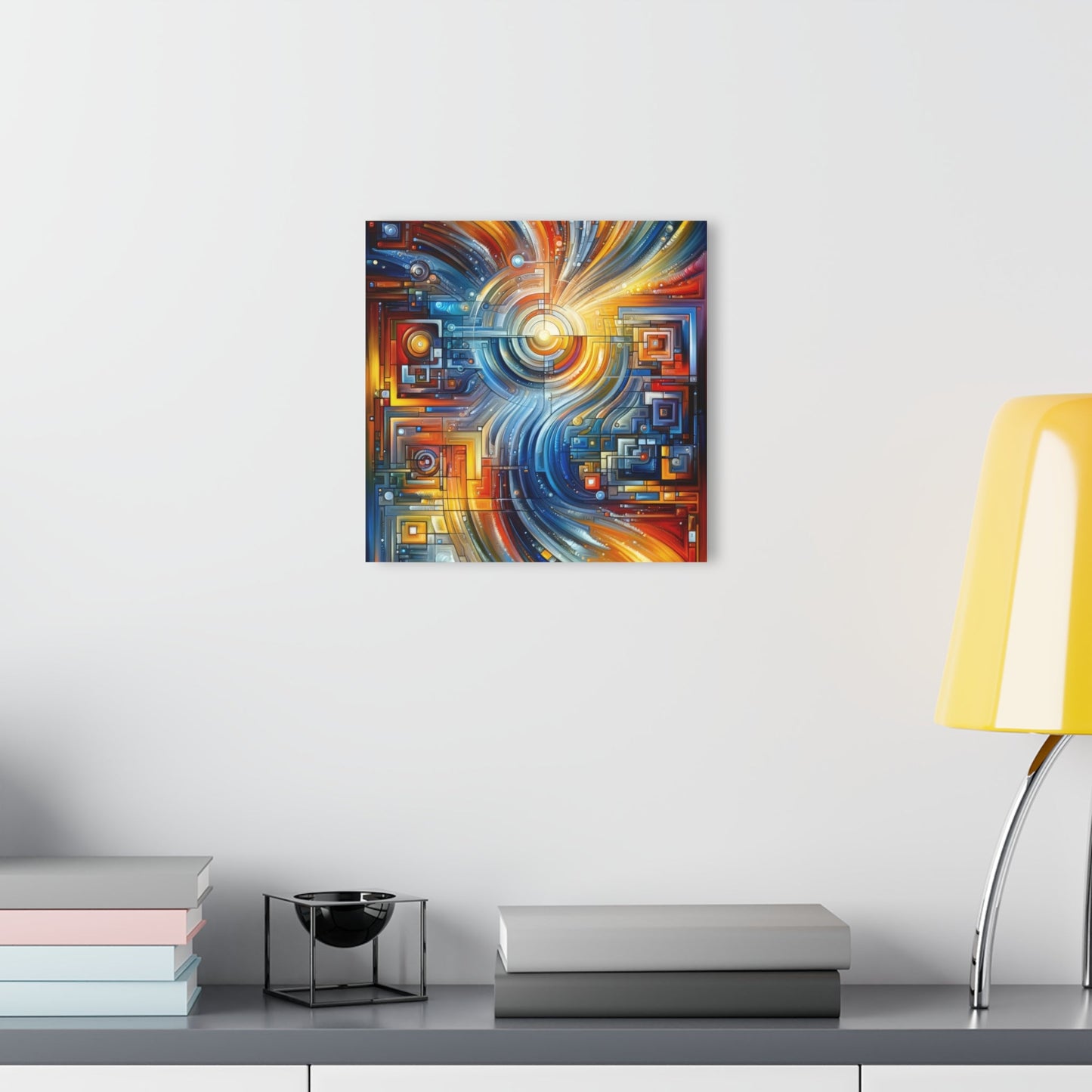 Digital Tachism Connectivity Acrylic Prints (French Cleat Hanging) - ATUH.ART