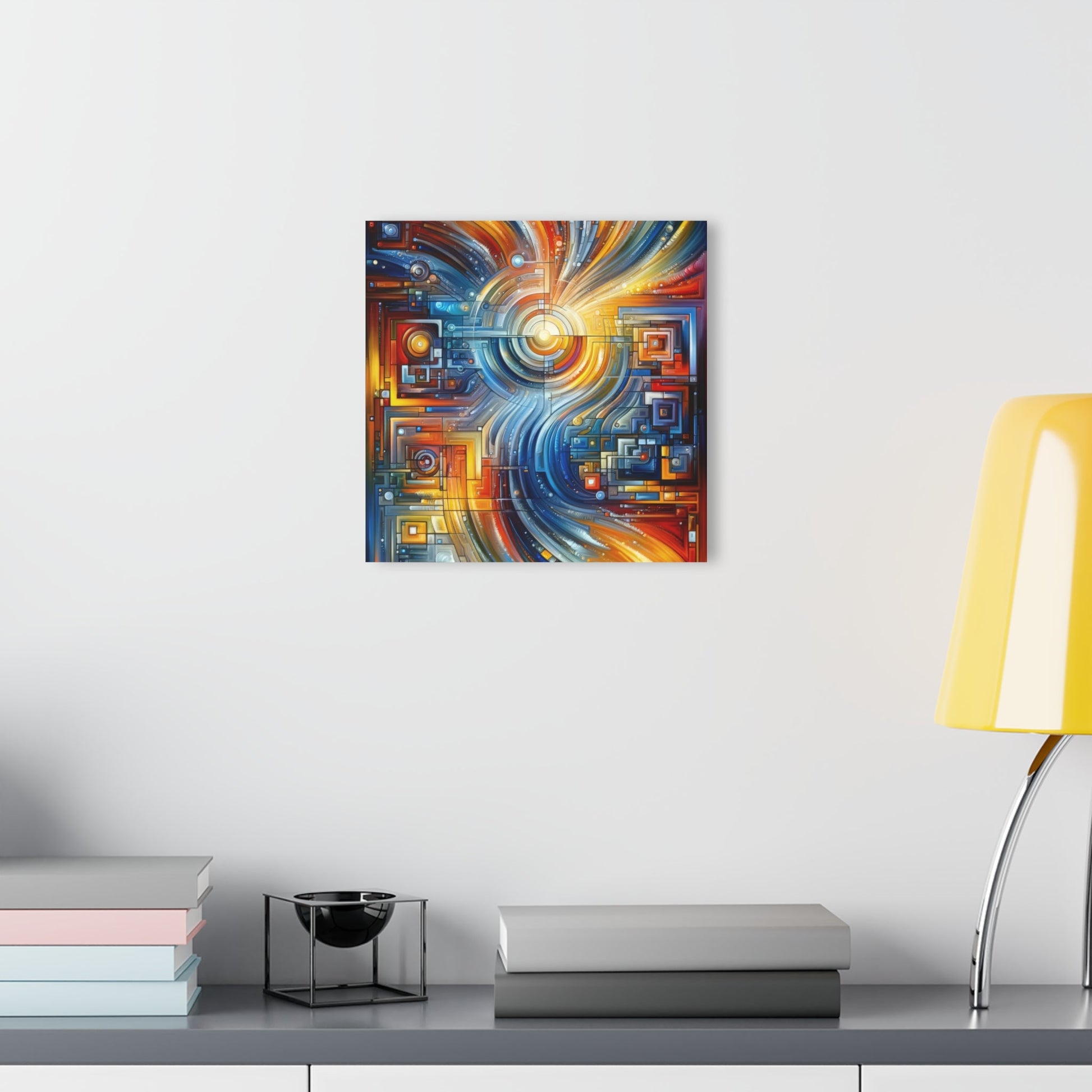 Digital Tachism Connectivity Acrylic Prints (French Cleat Hanging) - ATUH.ART