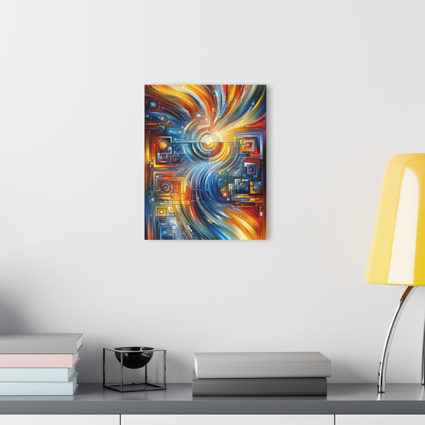 Digital Tachism Connectivity Acrylic Prints (French Cleat Hanging) - ATUH.ART