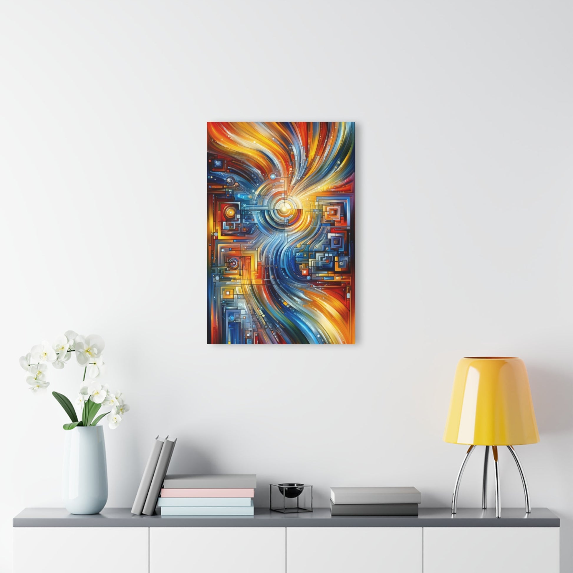 Digital Tachism Connectivity Acrylic Prints (French Cleat Hanging) - ATUH.ART