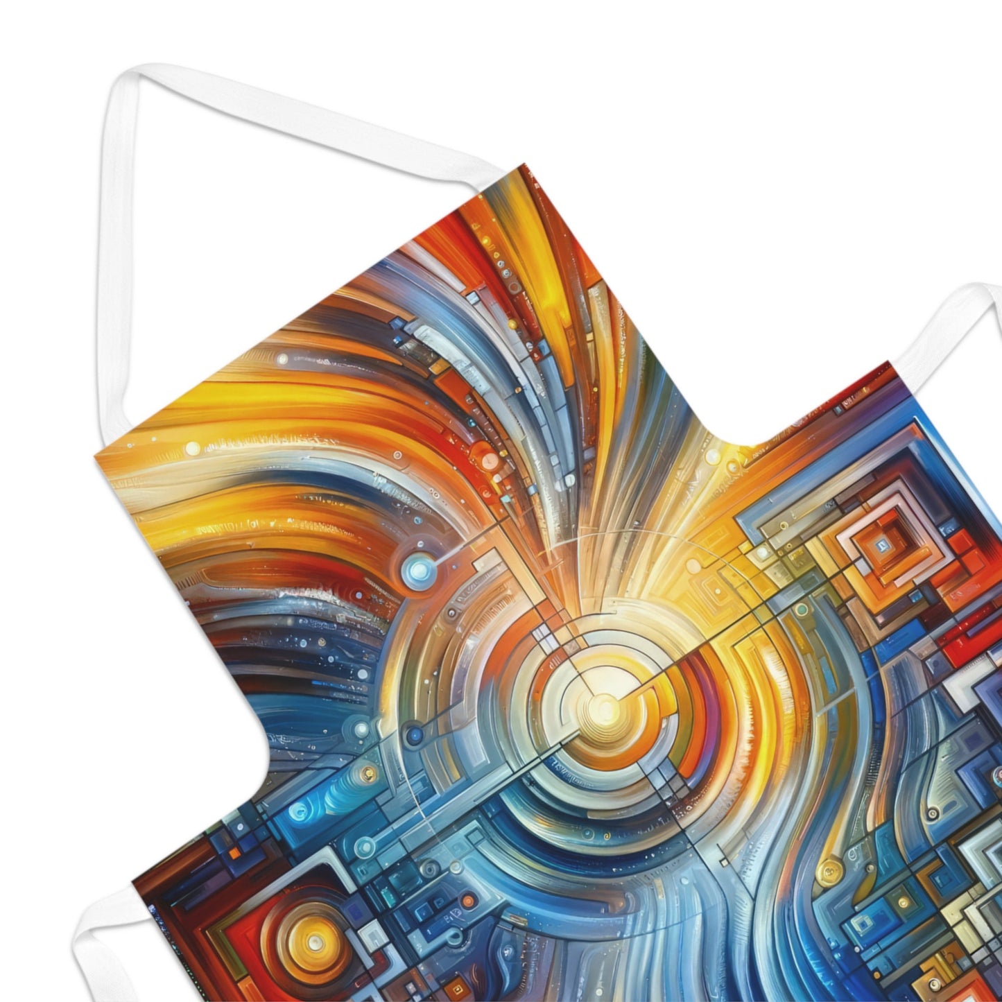 Digital Tachism Connectivity Adult Apron (AOP) - ATUH.ART