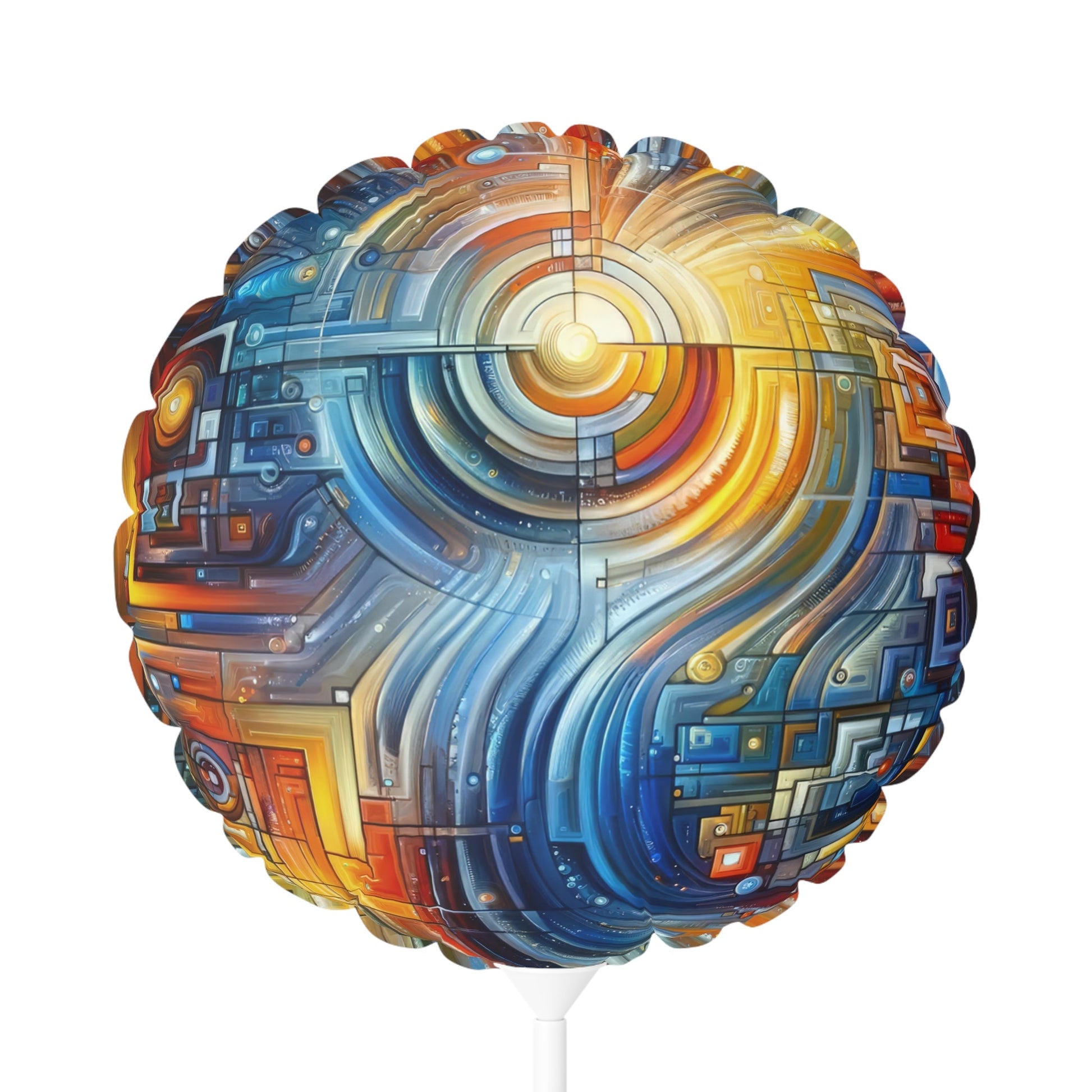 Digital Tachism Connectivity Balloon (Round and Heart-shaped), 11" - ATUH.ART