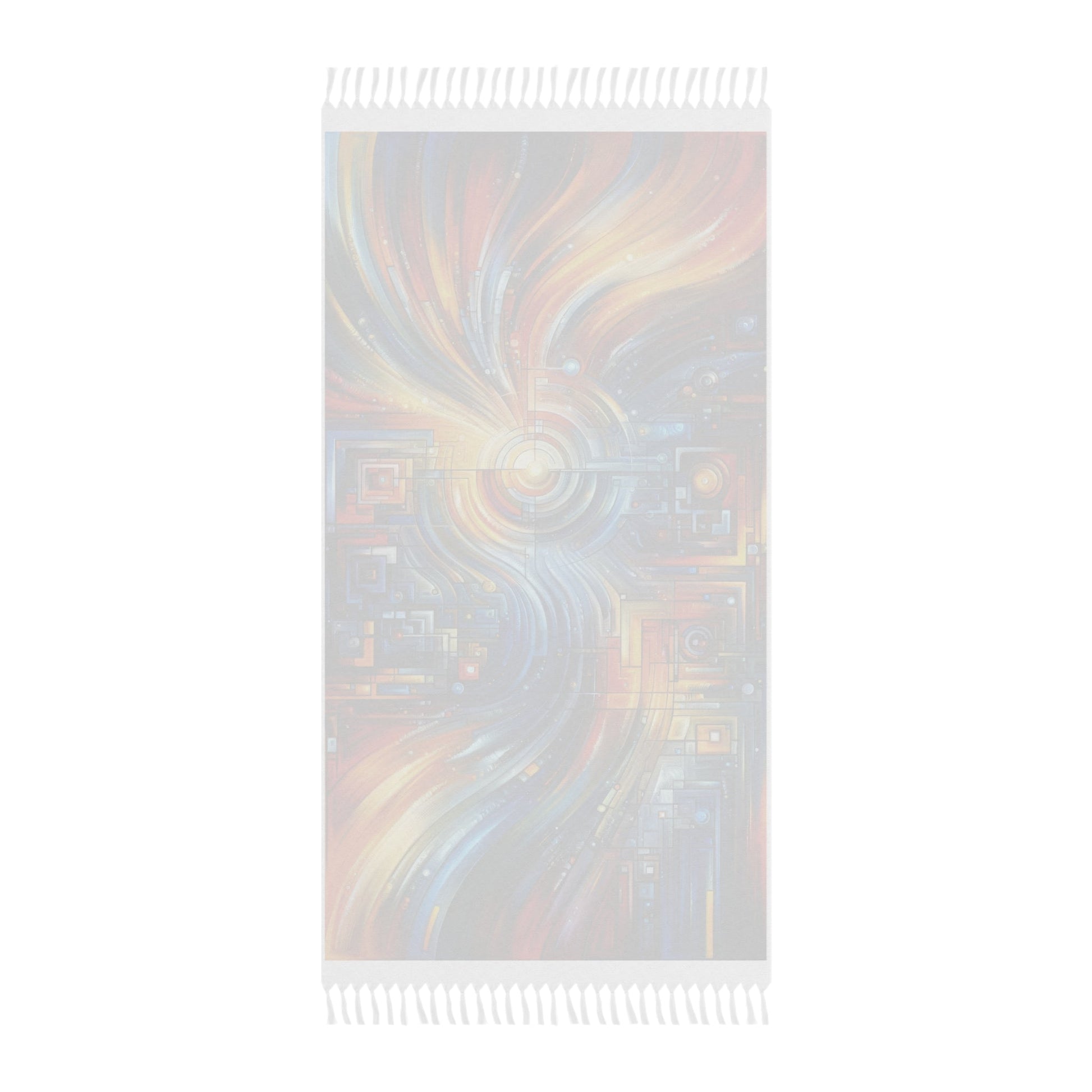 Digital Tachism Connectivity Boho Beach Cloth - ATUH.ART