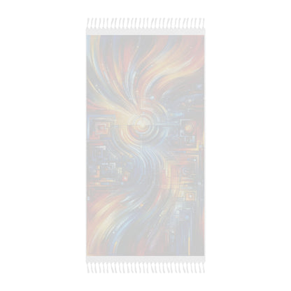Digital Tachism Connectivity Boho Beach Cloth - ATUH.ART