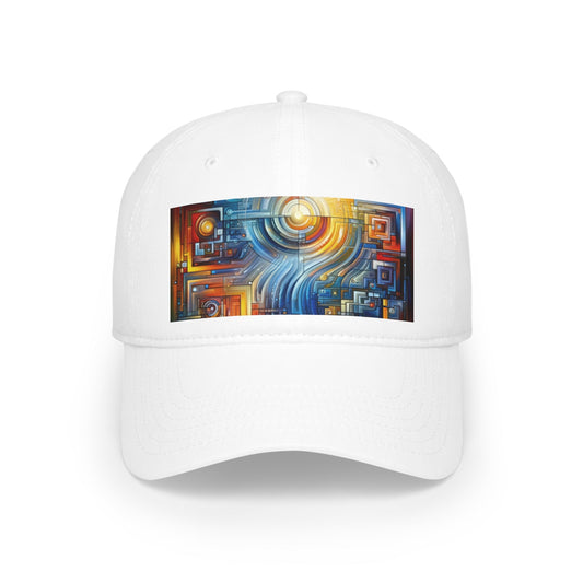 Digital Tachism Connectivity Low Profile Baseball Cap - ATUH.ART