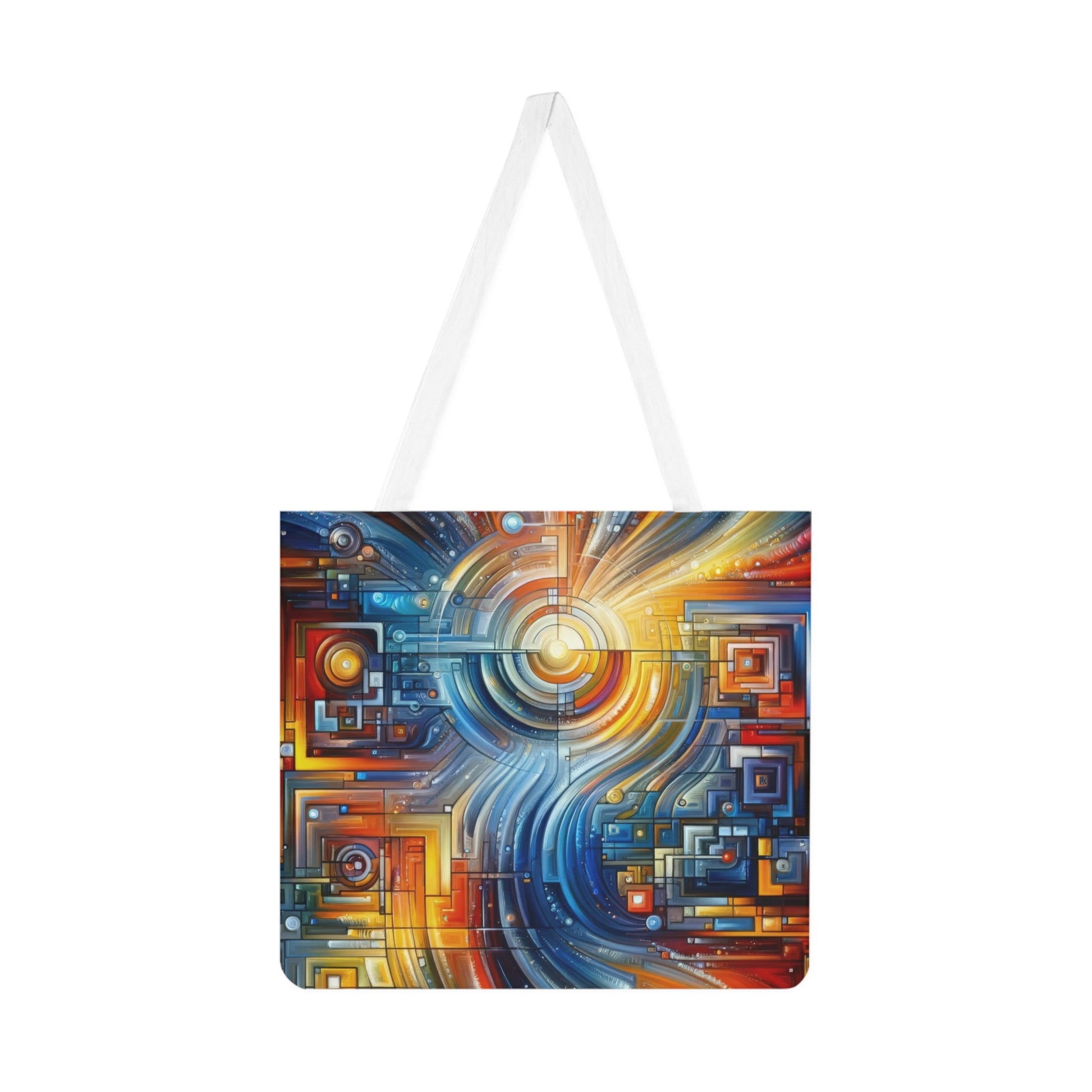 Digital Tachism Connectivity Shoulder Tote Bag (AOP) - ATUH.ART