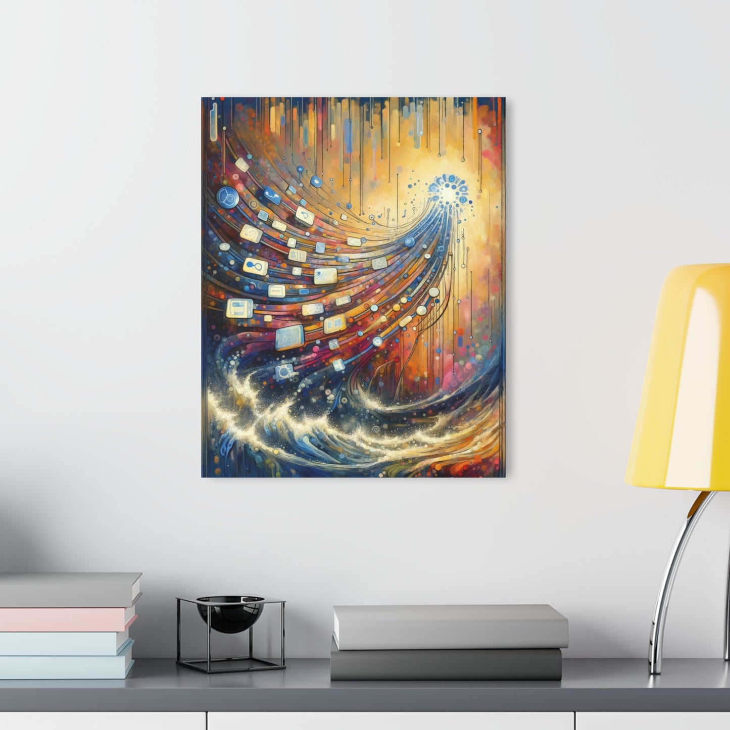 Digital Tapestry Weaving Acrylic Prints (French Cleat Hanging) - ATUH.ART