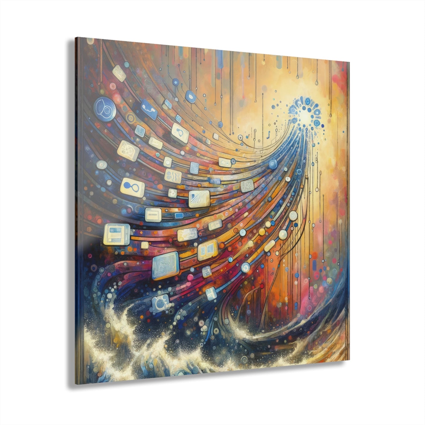 Digital Tapestry Weaving Acrylic Prints (French Cleat Hanging) - ATUH.ART