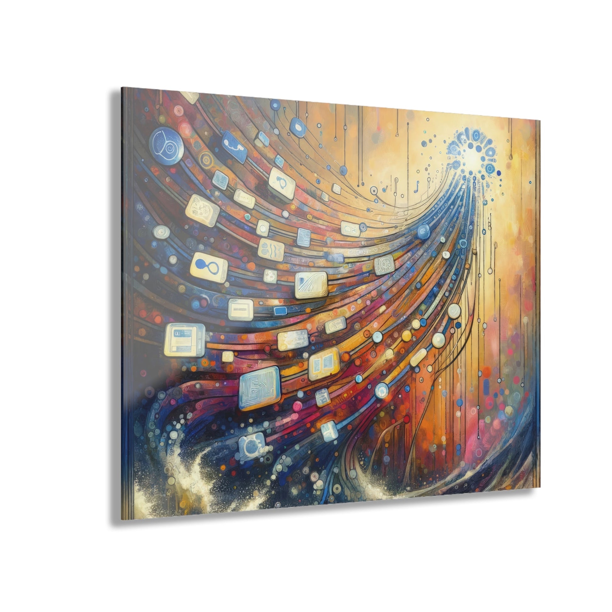 Digital Tapestry Weaving Acrylic Prints (French Cleat Hanging) - ATUH.ART