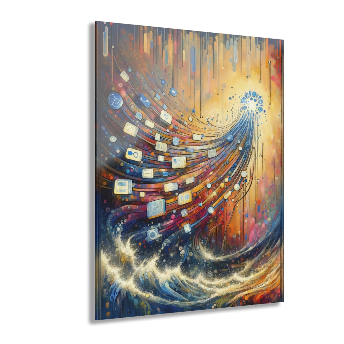 Digital Tapestry Weaving Acrylic Prints (French Cleat Hanging) - ATUH.ART