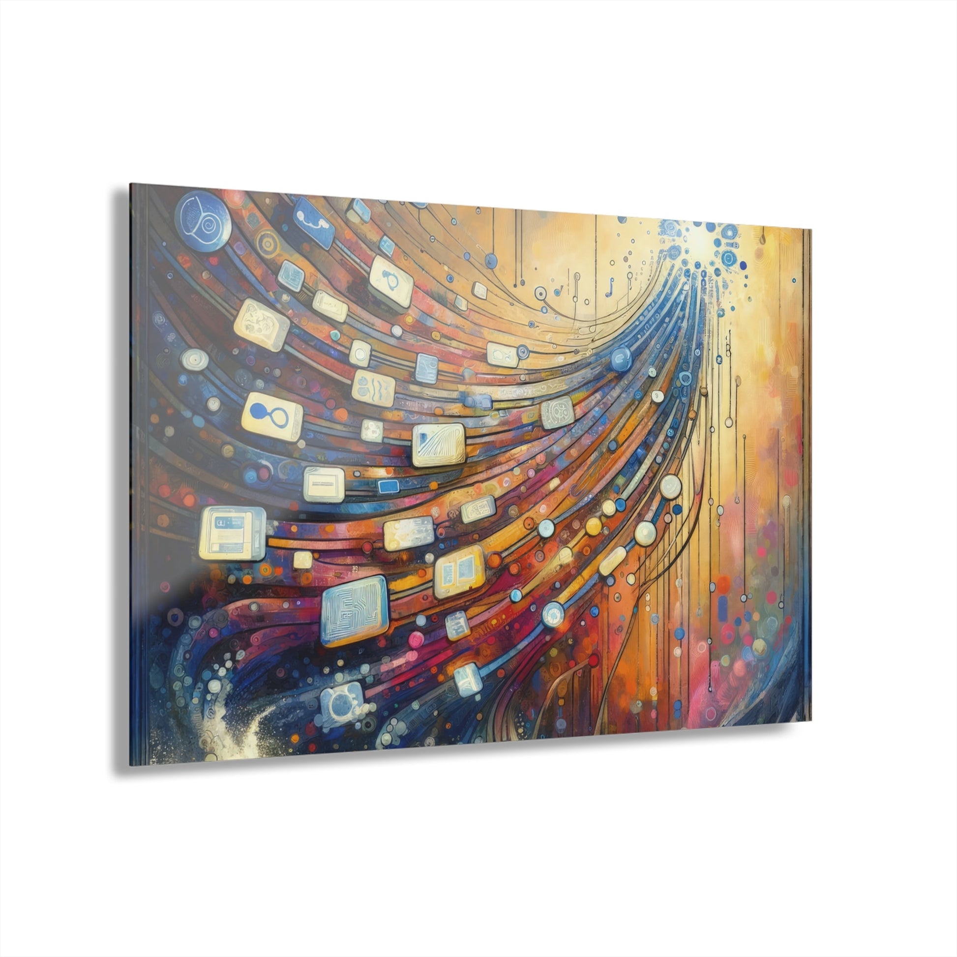 Digital Tapestry Weaving Acrylic Prints (French Cleat Hanging) - ATUH.ART