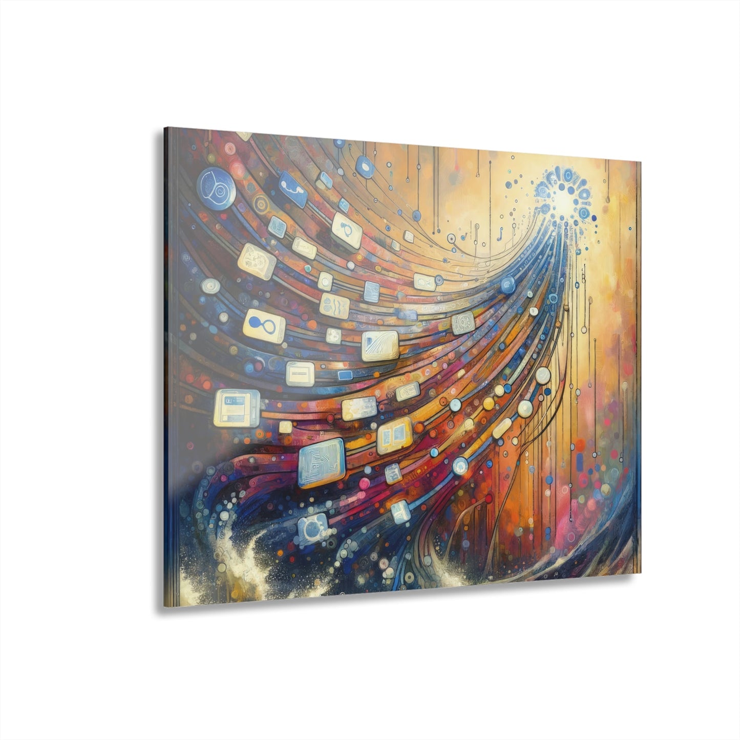 Digital Tapestry Weaving Acrylic Prints (French Cleat Hanging) - ATUH.ART