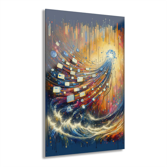 Digital Tapestry Weaving Acrylic Prints (French Cleat Hanging) - ATUH.ART